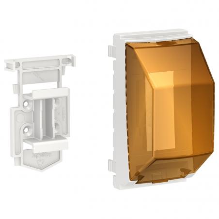 Unica accessoire rail DIN 1 ou 2 mod de 18mm pour poteau OptiLine SCHNEIDER NU9800