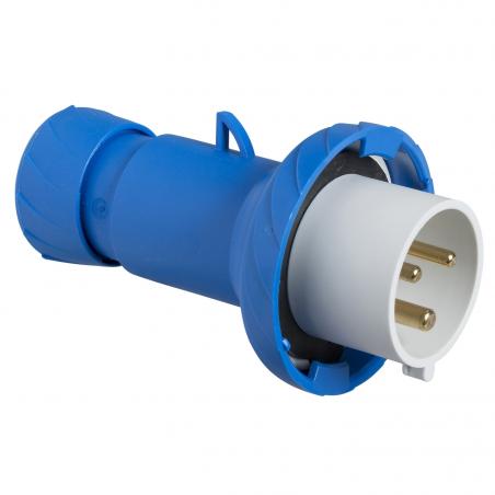 PratiKa fiche mobile industrielle droite 32 A 2P+T 200..250 V CA IP67 SCHNEIDER PKE32M723