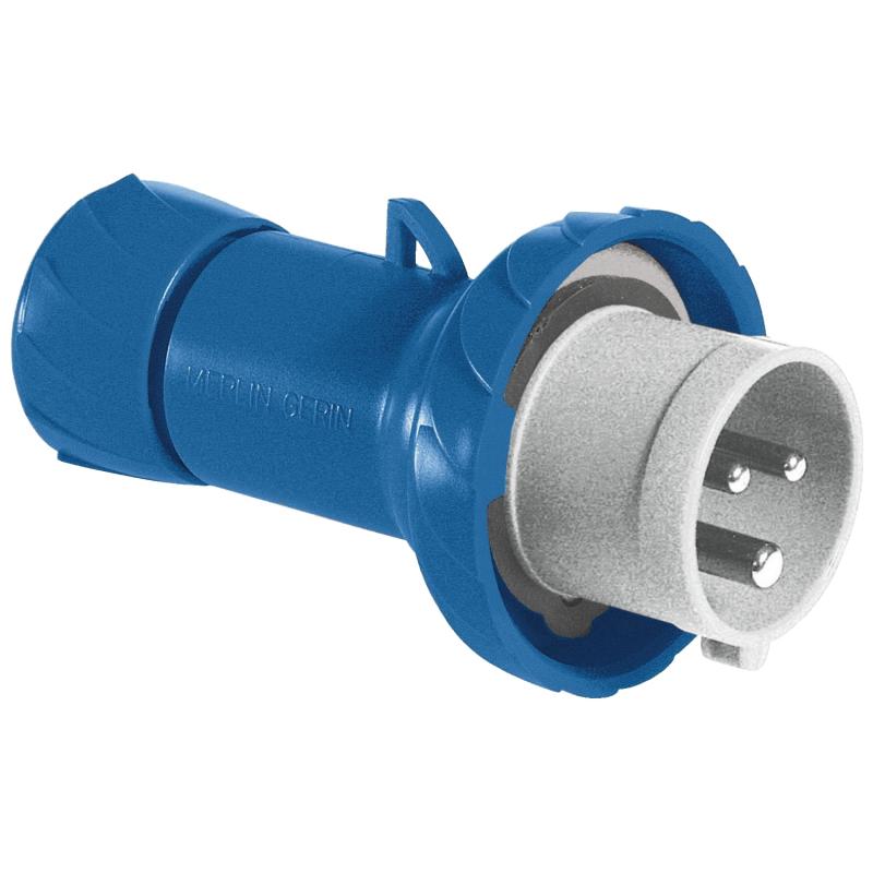 PratiKa fiche mobile industrielle droite 32 A 2P+T 200..250 V CA IP67 SCHNEIDER PKE32M723