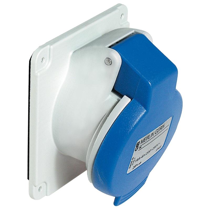 PratiKa socle de prise inclinée -16A -3P+N+T 380-415 V CA- IP44 à vis SCHNEIDER PKF16F435