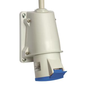 Socle prise BT saille inclinée connexion vis IP44 16 A 2P+T 200-250 V SCHNEIDER PKF16W423 2