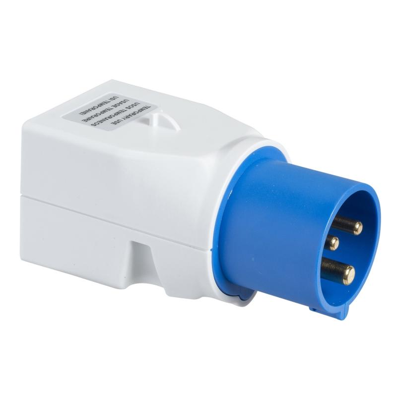 PratiKa adaptateur brochage industriel-domestique 16 A 2P+T 220V SCHNEIDER PKZA204