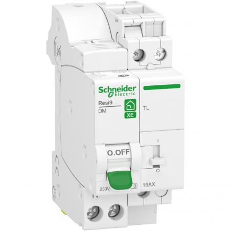 Resi9 XE combiné disj+télérupteur 1P+N 16A courbe C embrochable SCHNEIDER R9ECL616
