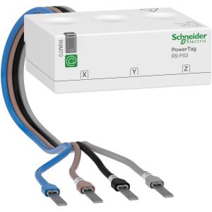 Wiser PowerTag capteur de mesure sans fil triphasé associé au module IP SCHNEIDER R9M70 2