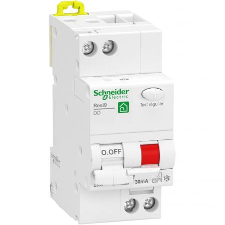 Resi9 XP disjoncteur différentiel 1P+N 10A 30mA courbe C type Fsi SCHNEIDER R9PDCF10