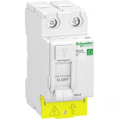 Resi9 XP inter différentiel 2P 40A 30mA Type A peignable alim bas SCHNEIDER R9PRA240