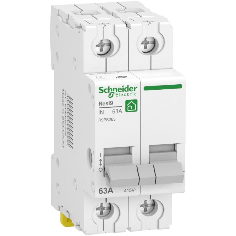 Resi9 XP interrupteur-sectionneur 2P 63A SCHNEIDER R9PS263