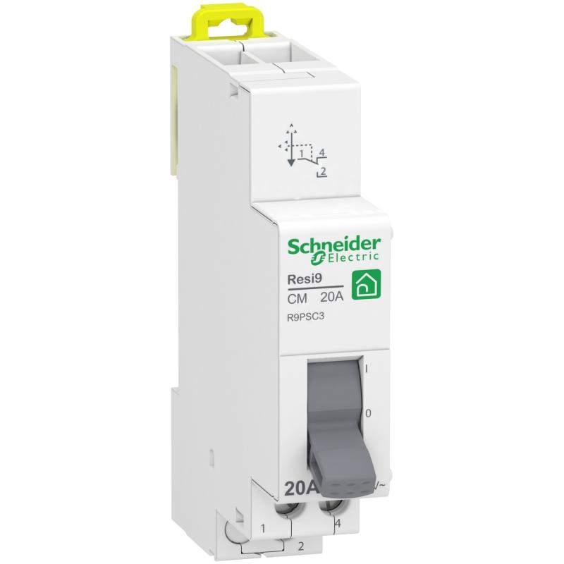 Resi9 XP commutateur 3 positions 1OF 20A 250VCA SCHNEIDER R9PSC3
