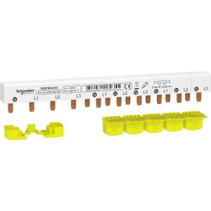 Resi9 XP peigne monobloc 3P+N 63A 10 modules cache dents SCHNEIDER R9PXH410 2