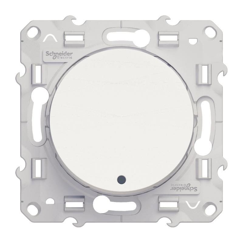 Odace poussoir lumineux 10 A à vis LED bleu 0 15 mA localisation SCHNEIDER