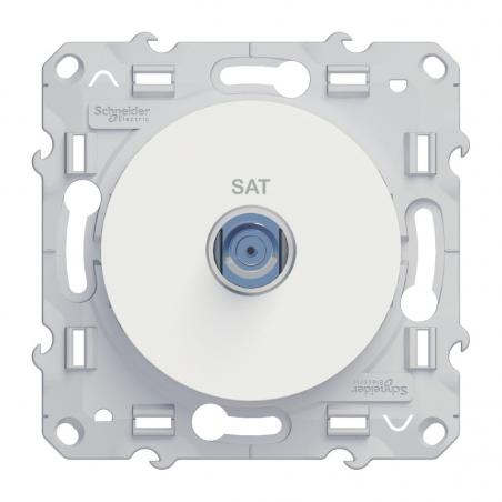 Odace prise SAT Blanc à vis SCHNEIDER S520446