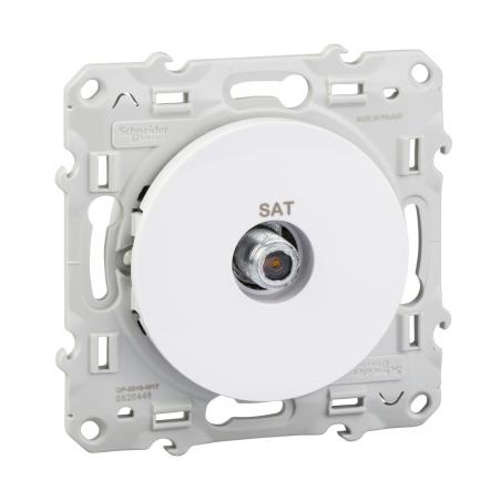 Odace prise SAT Blanc à vis SCHNEIDER S520446