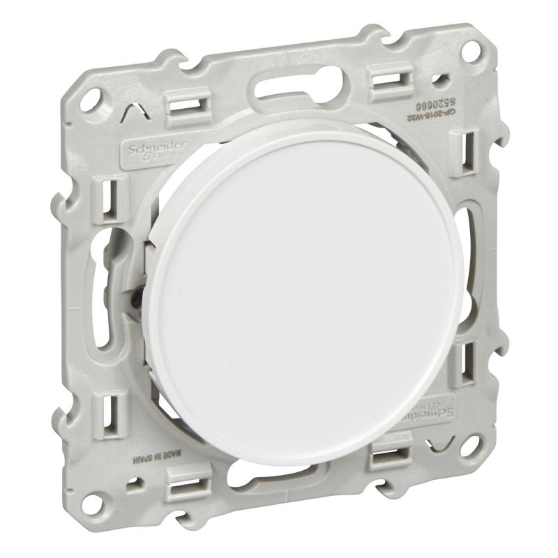 Obturateur Blanc à vis ODACE SCHNEIDER S520666