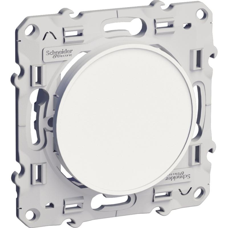 Obturateur Blanc à vis ODACE SCHNEIDER S520666