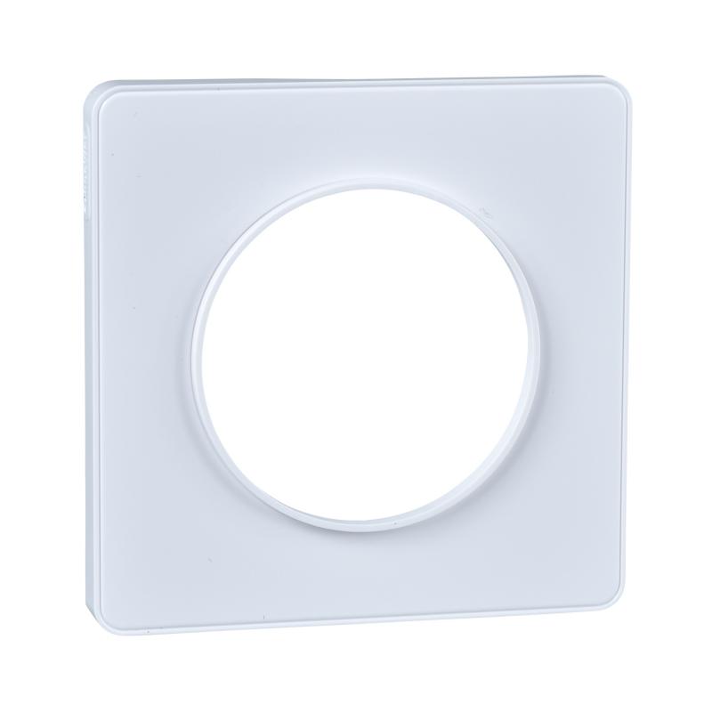 Odace Touch plaque Blanc horiz. ou vert. entraxe 71mm SCHNEIDER