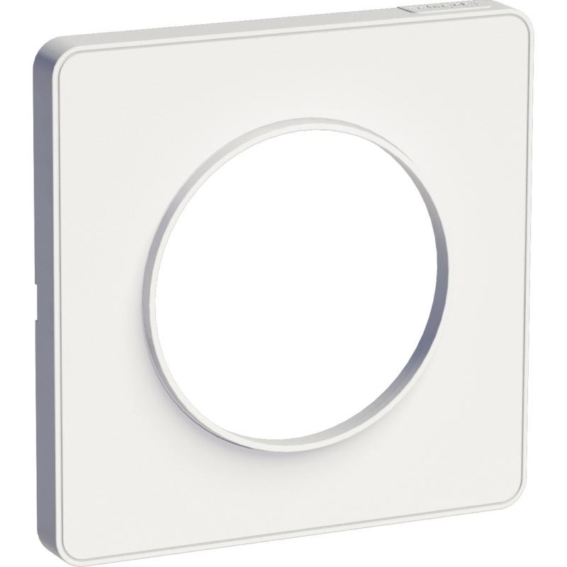 Odace Touch plaque Blanc horiz. ou vert. entraxe 71mm SCHNEIDER