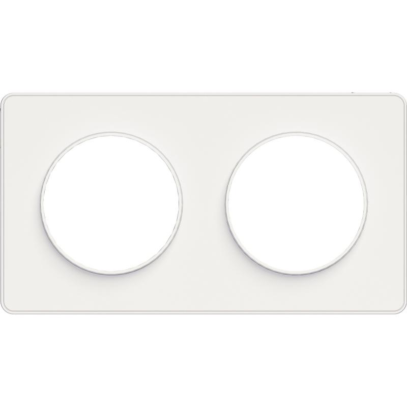Odace Touch plaque Blanc horiz. ou vert. entraxe 71mm SCHNEIDER