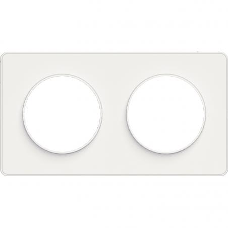 Odace Touch plaque Blanc horiz. ou vert. entraxe 71mm SCHNEIDER