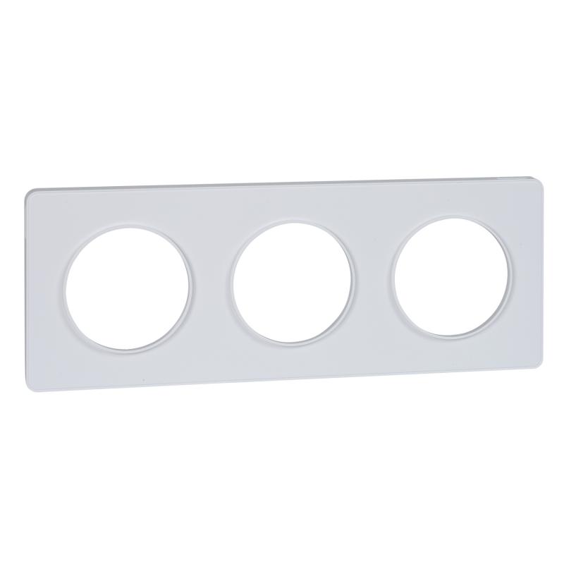 Odace Touch plaque Blanc horiz. ou vert. entraxe 71mm SCHNEIDER