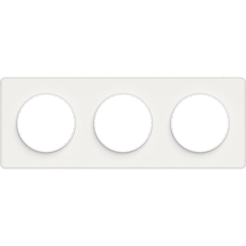 Odace Touch plaque Blanc horiz. ou vert. entraxe 71mm SCHNEIDER
