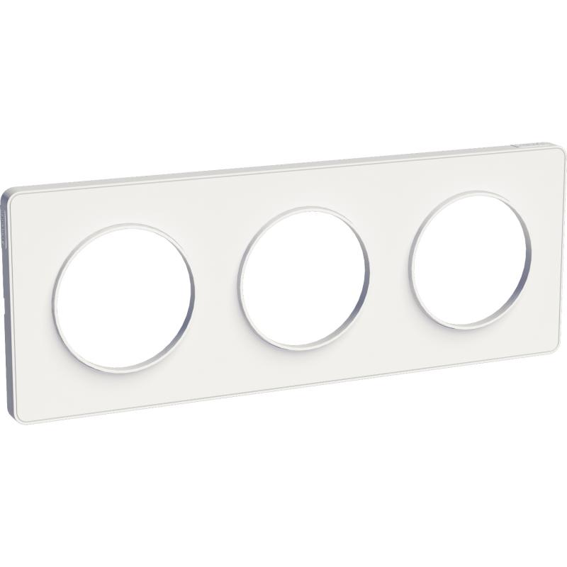 Odace Touch plaque Blanc horiz. ou vert. entraxe 71mm SCHNEIDER