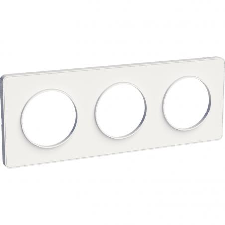 Odace Touch plaque Blanc horiz. ou vert. entraxe 71mm SCHNEIDER