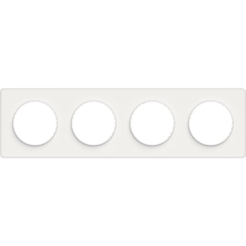 Odace Touch plaque Blanc horiz. ou vert. entraxe 71mm SCHNEIDER