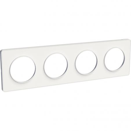 Odace Touch plaque Blanc horiz. ou vert. entraxe 71mm SCHNEIDER