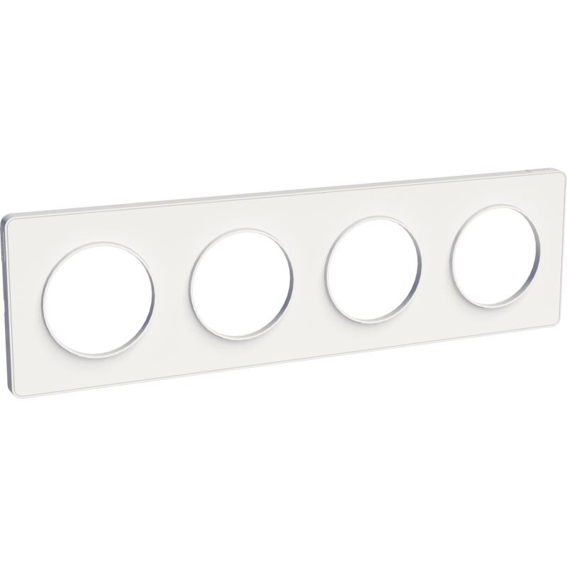 Odace Touch plaque Blanc horiz. ou vert. entraxe 71mm SCHNEIDER