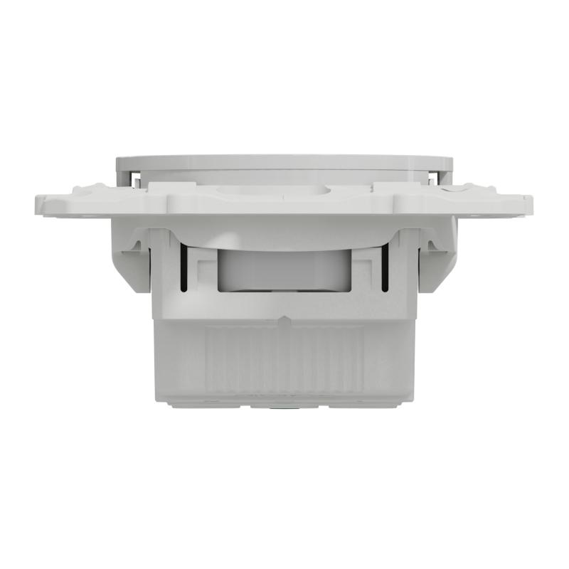 Odace prise de courant 2P+T affleurante Alu connexion rapide SCHNEIDER S530052