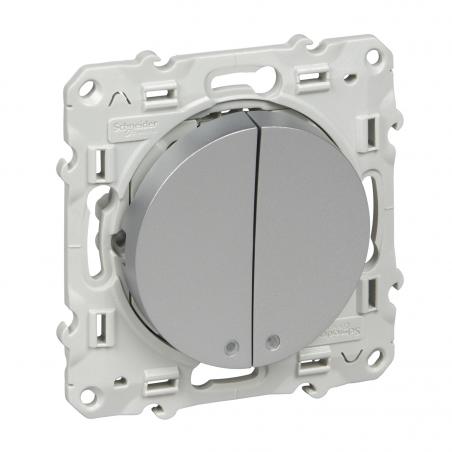 Odace poussoir lumineux 10 A à vis LED bleu 0 15 mA localisation SCHNEIDER