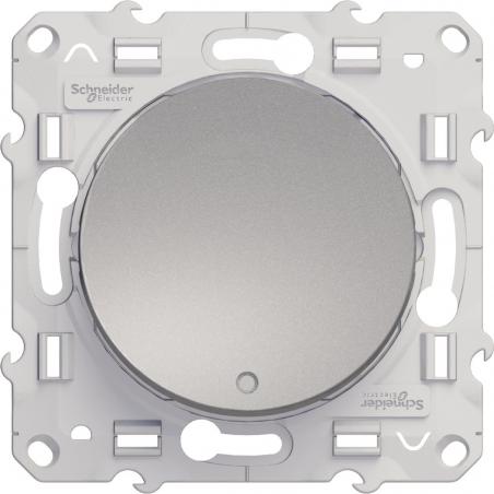 Odace poussoir lumineux 10 A à vis LED bleu 0 15 mA localisation SCHNEIDER