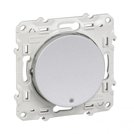 Odace poussoir lumineux 10 A à vis LED bleu 0 15 mA localisation SCHNEIDER