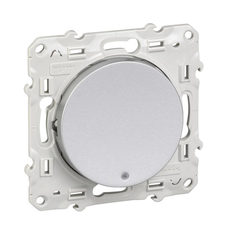 Odace poussoir lumineux 10 A à vis LED bleu 0 15 mA localisation SCHNEIDER