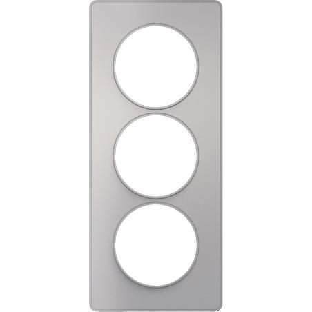 Odace Touch plaque Alu verticaux entraxe 57mm SCHNEIDER