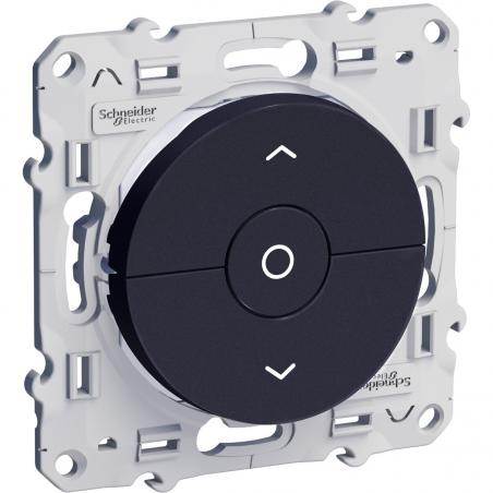ODACE INTERRUPTEUR ANTHRACITE 3 BOUTONS MONTÉE/DESCENTE/STOP POUR VOLETS-ROULANTS SCHNEIDER S540208
