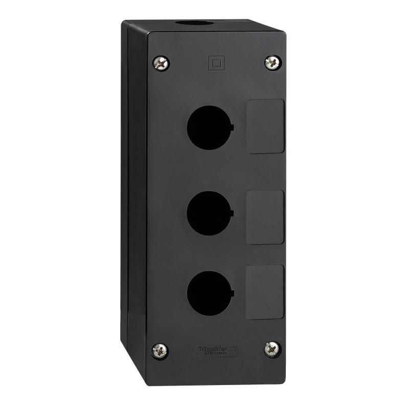 Harmony boite à boutons vide XALG XB5 diam.  22mm 3 trous plastique noir SCHNEIDER XALG030