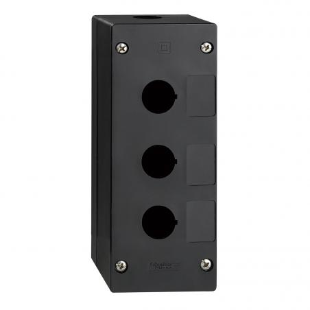 Harmony boite à boutons vide XALG XB5 diam.  22mm 3 trous plastique noir SCHNEIDER XALG030