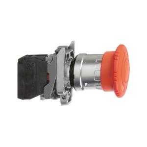 Harmony XB4 bouton arrêt urgence diam. 40 pousser tourner rouge 2O vis SCHNEIDER XB4BS8444 2