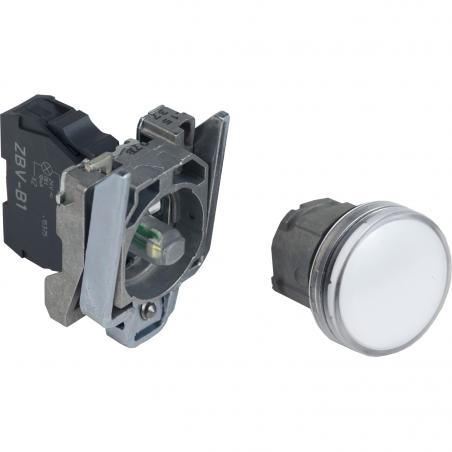 Harmony XB4 voyant lumineux DEL diam. 22 blanc 24V vis étrier SCHNEIDER XB4BVB1