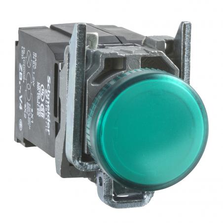Harmony XB4 voyant lumineux DEL diam. 22 vert 24V vis étrier SCHNEIDER XB4BVB3