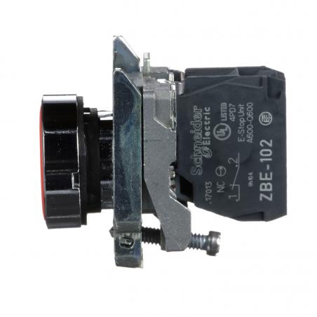 Harmony XB4 voyant lumineux DEL diam. 22 vert 24V vis étrier SCHNEIDER XB4BVB3