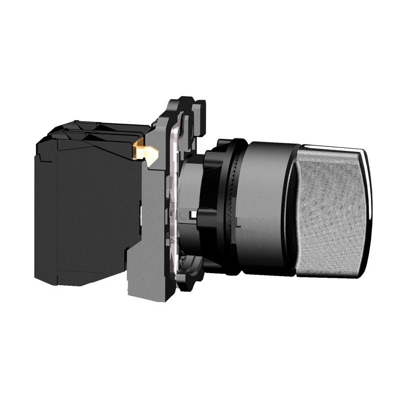 Harmony XB5 bouton tournant à manette diam. 22 2 pos à rap. noir 1F vis SCHNEIDER XB5AD41