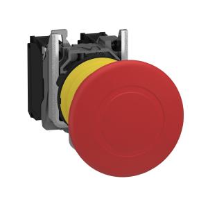 Harmony XB5 arrêt urgence diam. 40 pousser tirer rouge 1O+1F vis étrier SCHNEIDER XB5AT845 2