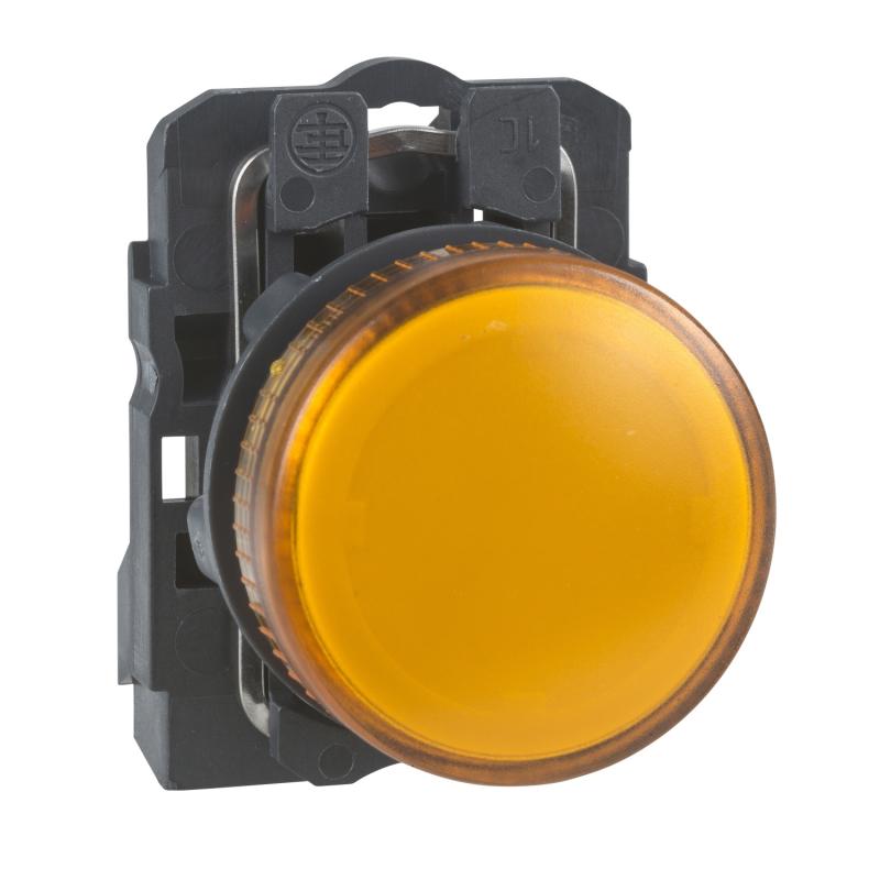 Harmony XB5 voyant lumineux DEL diam. 22 orange 24V vis étrier SCHNEIDER XB5AVB5