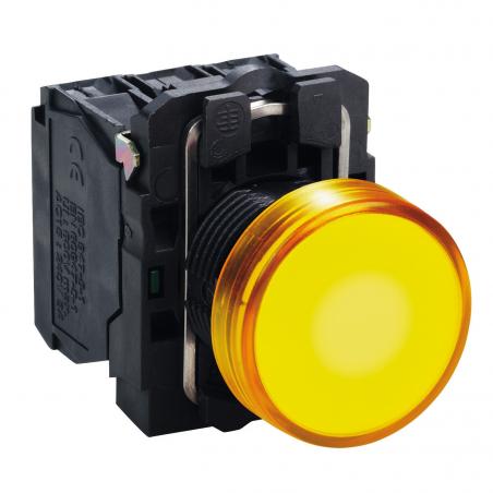 Harmony XB5 voyant lumineux DEL diam. 22 orange 24V vis étrier SCHNEIDER XB5AVB5