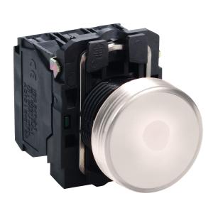 Harmony XB5 voyant lumineux DEL diam. 22 blanc 230V vis étrier SCHNEIDER XB5AVM1 2
