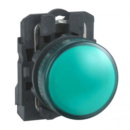 Harmony XB5 voyant lumineux DEL diam. 22 vert 230V vis étrier SCHNEIDER XB5AVM3