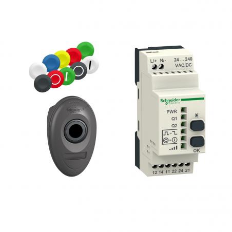 Harmony pack sans pile & sans fil mobile diam. 22 récepteur programmable 24-240Vac SCHNEIDER XB5RMA04