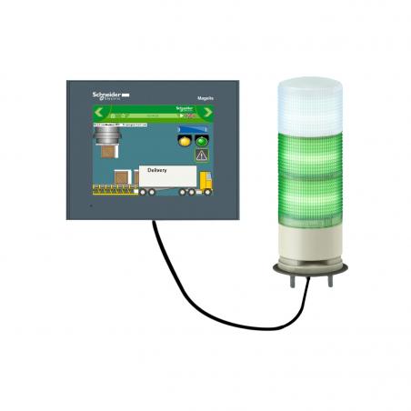 Harmony colonne de signal. DEL multicolore USB diam. 60mm buzzer SCHNEIDER XVGU3SWV
